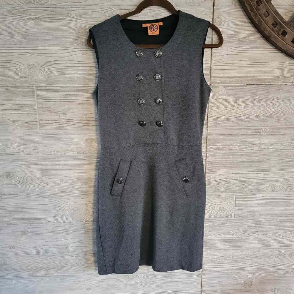 Tory Burch Business Pencil Dress SZ XS(0-2) Double Breasted Sleevless